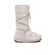 Hoge Rubberen Creme Laarzen Moon Boot , Beige , Dames