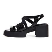 Zwarte Blokhak Sandalen Cesare Gaspari , Black , Dames