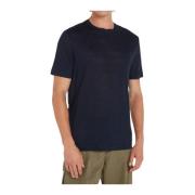 Linnen Heren T-shirt met korte mouwen Tommy Hilfiger , Blue , Heren