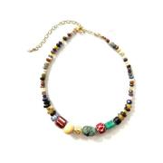 Steen Ketting Vintage Verguld Gachon Pothier , Multicolor , Dames