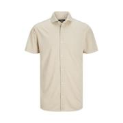 Premium Piqué Shirt Jack & Jones , Beige , Heren