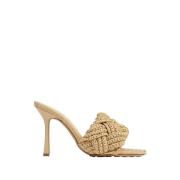 Heeled Mules Bottega Veneta , Beige , Dames