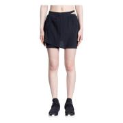 Zwarte Mesh Wrap Skort Y-3 , Black , Dames