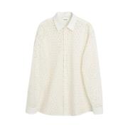 Witte Damon Overhemd Soulland , Beige , Dames