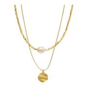 Stijlvolle Goudkleurige Ketting Dansk Copenhagen , Yellow , Dames