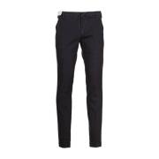 Stretch Gabardine Broek met Amerikaanse Zakken Entre amis , Blue , Her...