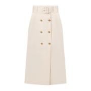 Katoenen Rokken Set Twinset , Beige , Dames