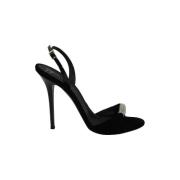 Velvet heels Giuseppe Zanotti , Black , Dames