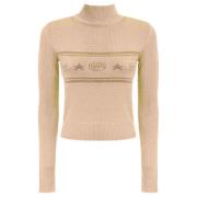 Gouden Sweaters voor Vrouwen Chiara Ferragni Collection , Beige , Dame...