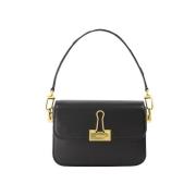 Leather handbags Off White , Black , Dames