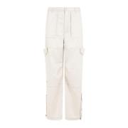 Beige Polyester Broek Acne Studios , Beige , Heren