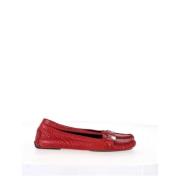 Pre-owned Leather espadrilles Burberry Vintage , Red , Dames