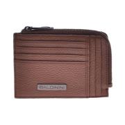 Document holder in tan tumbled leather Baldinini , Brown , Heren