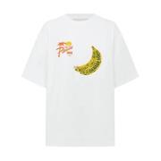 Banaan Kunst T-Shirt Alemais , White , Dames