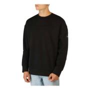 Heren Sweatshirt Herfst/Winter Collectie Calvin Klein , Black , Heren
