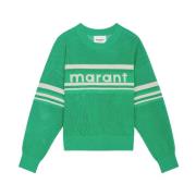 Arwen Sweatshirt Zacht Materiaal Logo Voorzijde Isabel Marant Étoile ,...