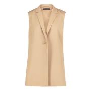Trendy Mouwloos Lang Vest Betty Barclay , Beige , Dames