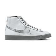 Blazer Mid'77 Leren Sneakers Nike , White , Heren