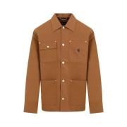 Bruine Suede Michigan Jas Carhartt Wip , Brown , Heren