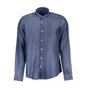 Luxe Blauwe Lyocell Shirt North Sails , Blue , Heren