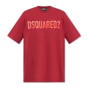 T-shirt met logo Dsquared2 , Red , Heren