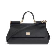 Schoudertas met logo Dolce & Gabbana , Black , Dames