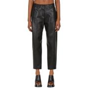 Faux Leather Broek Stella McCartney , Black , Dames