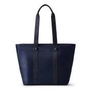 Eco Line Shopper Handbag Borbonese , Blue , Dames
