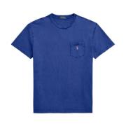 Blauw T-shirt met korte mouwen voor mannen Ralph Lauren , Blue , Heren