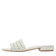 Pre-owned Fabric sandals Gianvito Rossi Pre-owned , White , Dames