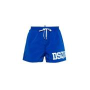 Blauwe Boxer Zwemkleding - Midi Stijl Dsquared2 , Blue , Heren