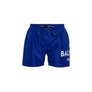 Blauwe Boxer Zwemkleding Balmain , Blue , Heren