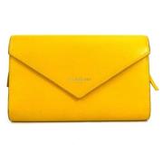 Pre-owned Leather wallets Balenciaga Vintage , Yellow , Dames