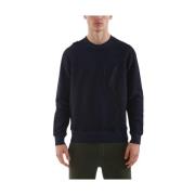 Loopback Crew Sweat Ink Navy Ma.strum , Blue , Heren