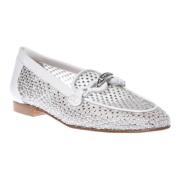 Loafer in white mesh Baldinini , White , Dames