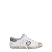 Witte Sneakers Vintage Stijl Leer Philippe Model , Multicolor , Dames