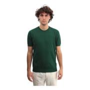Groene Ronde Hals T-shirt Katoen Korte Mouw Kangra , Green , Heren
