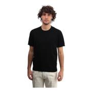 Zwart Crew Neck T-shirt Kangra , Black , Heren