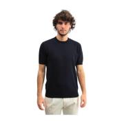 Blauw Crew Neck T-Shirt Paolo Pecora , Blue , Heren