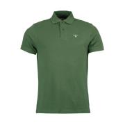 Geruite Piqué Polo voor een Casual Garderobe-update Barbour , Green , ...