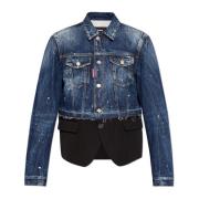 Blazer gemaakt van gecombineerde materialen Dsquared2 , Blue , Dames