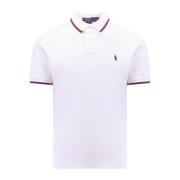 Gestreepte Kraag Polo Shirt Wit Ralph Lauren , White , Heren