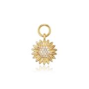 Zonnebloem Hoop Charm Hanger Sif Jakobs Jewellery , Yellow , Dames