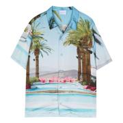 City Pool Print Shirt Blue Sky Inn , Multicolor , Heren