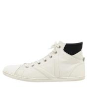 Pre-owned Leather sneakers Louis Vuitton Vintage , White , Heren