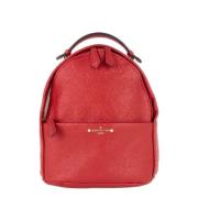 Pre-owned Leather backpacks Louis Vuitton Vintage , Red , Dames