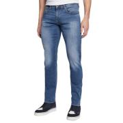 Blauwe Denim Jeans voor Mannen Armani Exchange , Blue , Heren