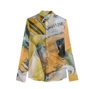 Gele Relaxte Shirt Helmut Lang , Multicolor , Heren