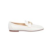 Witte Leren Loafer Schoenen Tod's , White , Dames