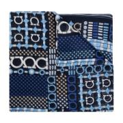 Zijden sjaal Salvatore Ferragamo , Blue , Dames